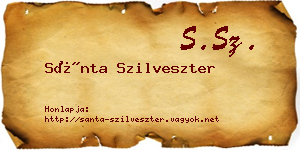 Sánta Szilveszter névjegykártya
